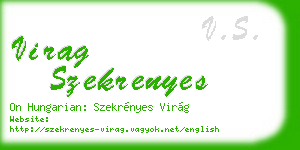 virag szekrenyes business card