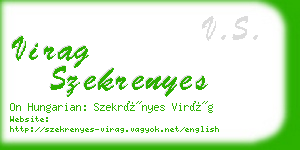 virag szekrenyes business card